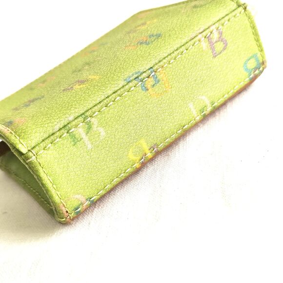 Vintage DOONEY & BOURKE Green DB Monogram Multicolor ID Coin Purse College Y2K - Picture 8 of 12
